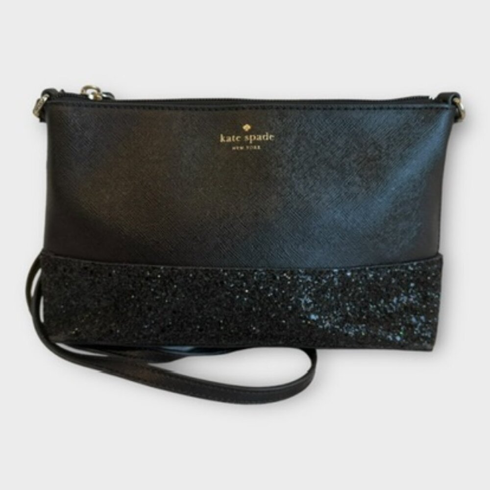 Kate Spade Flash Glitter Mixed Black Crossbody Purse - Picture 9 of 9